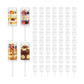 AZYM Cake Pop Stand, Clear Food-Grade Plastic Dessert Cups with Lids, Push Cake Pop Holder with Cutter Tool, Reusable Dessert Containers for Parties, Weddings, Birthdays, DIY Baking Supplies