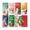 24 Pack Christmas Money Card Holders, 6 Unique Festive Xmas Designs Snowman Polar Bear Santa Reindeer Tree Cash Gift Cards, Includes Envelopes & Stickers, Xmas Cash Check Gift Card Holders for Holiday Present