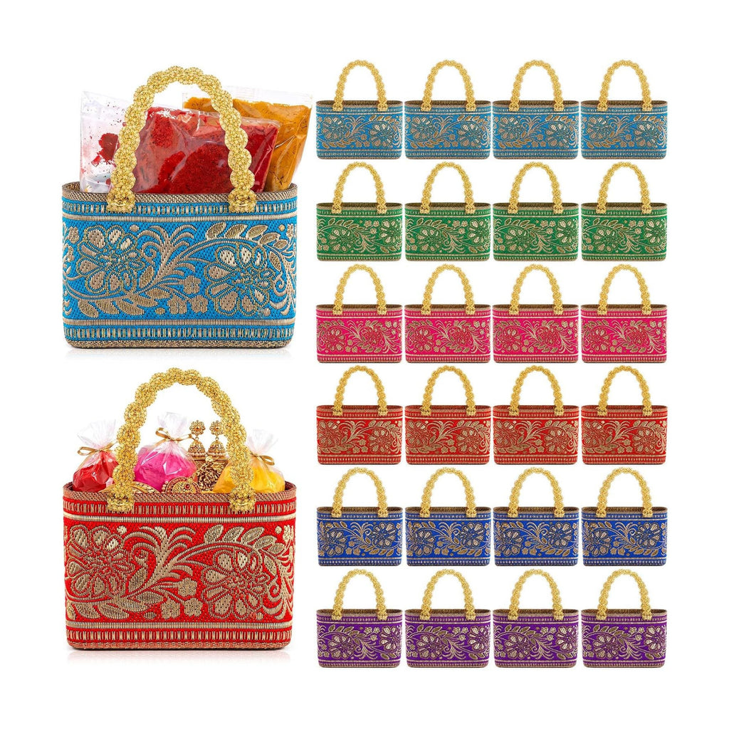 Shinylin 24 Pcs Indian Return Gifts Bags Bulk for Pooja Diwali