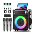 Karaoke Machine with 3 Zero Delay Mics for Adults, Karaoke Set for Parties