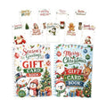 JWSCYSY 2 Pack Cute Christmas Gift Card Book for Kids, 5.5x7.8 Spiral Bound Merry Christmas Gift Card Holder Book, DIY Personalized Xmas Gift Card Book for Family Friends Students (Blue, White)