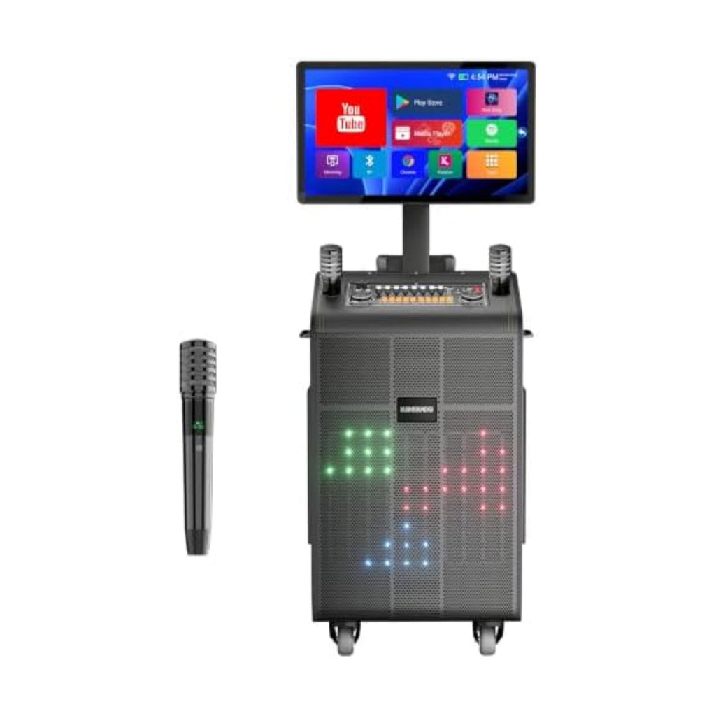 Smart Karaoke Machine with 23.8 Inch Touch Screen 2000W Peak Power