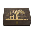 Wedding Engraved Wooden Keepsake Box, Our Love Story Memory Box with Inside Engraving, Wedding Gift Box for Photos, Letters & Precious Couple Memories, X-Large 14.15 x 9.5 x 4.5 Inch