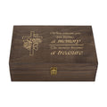 Memorial Engraved Wooden Keepsake Box, Memory Treasure Box with Inside Engraving, Sympathy Remembrance Gift Box for Photos, Letters, Mementos & Precious Memories, X-Large 14.15 x 9.5 x 4.5"