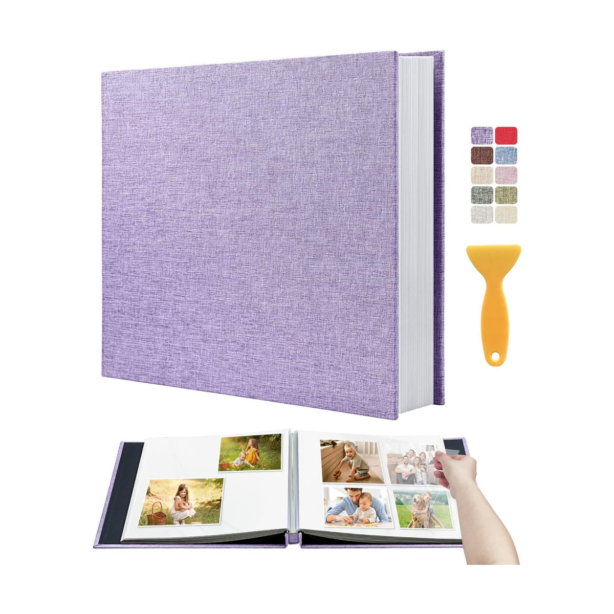 Large Self Adhesive Scrapbook Album, 40 Sheets 80 Pages Photo Book
