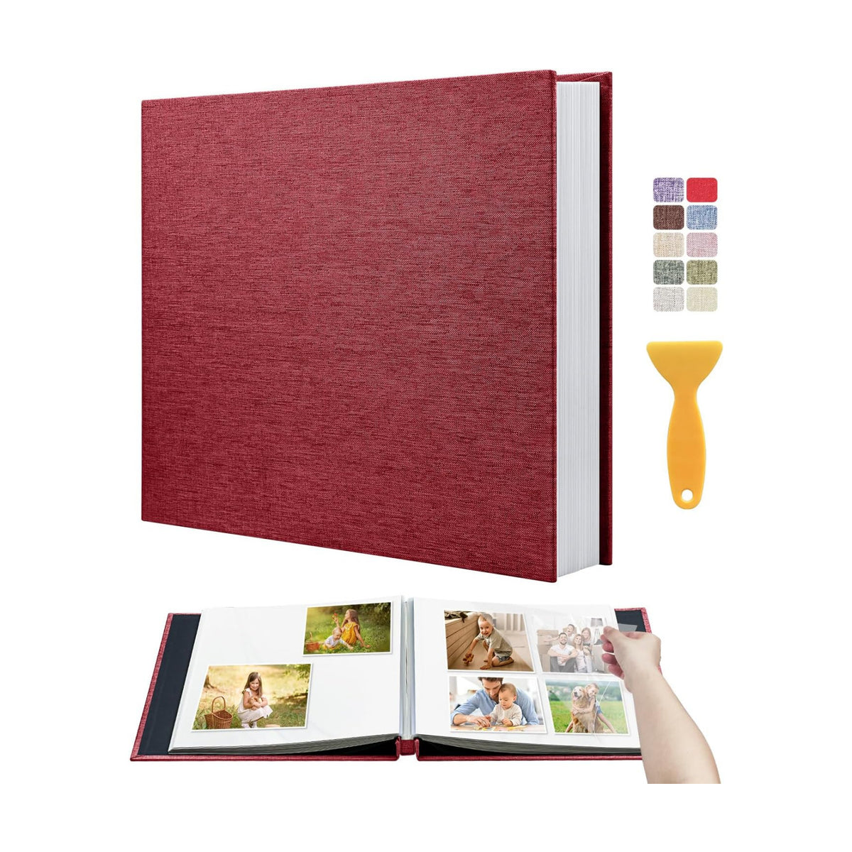 Large Self Adhesive Scrapbook Album, 40 Sheets 80 Pages Photo Book