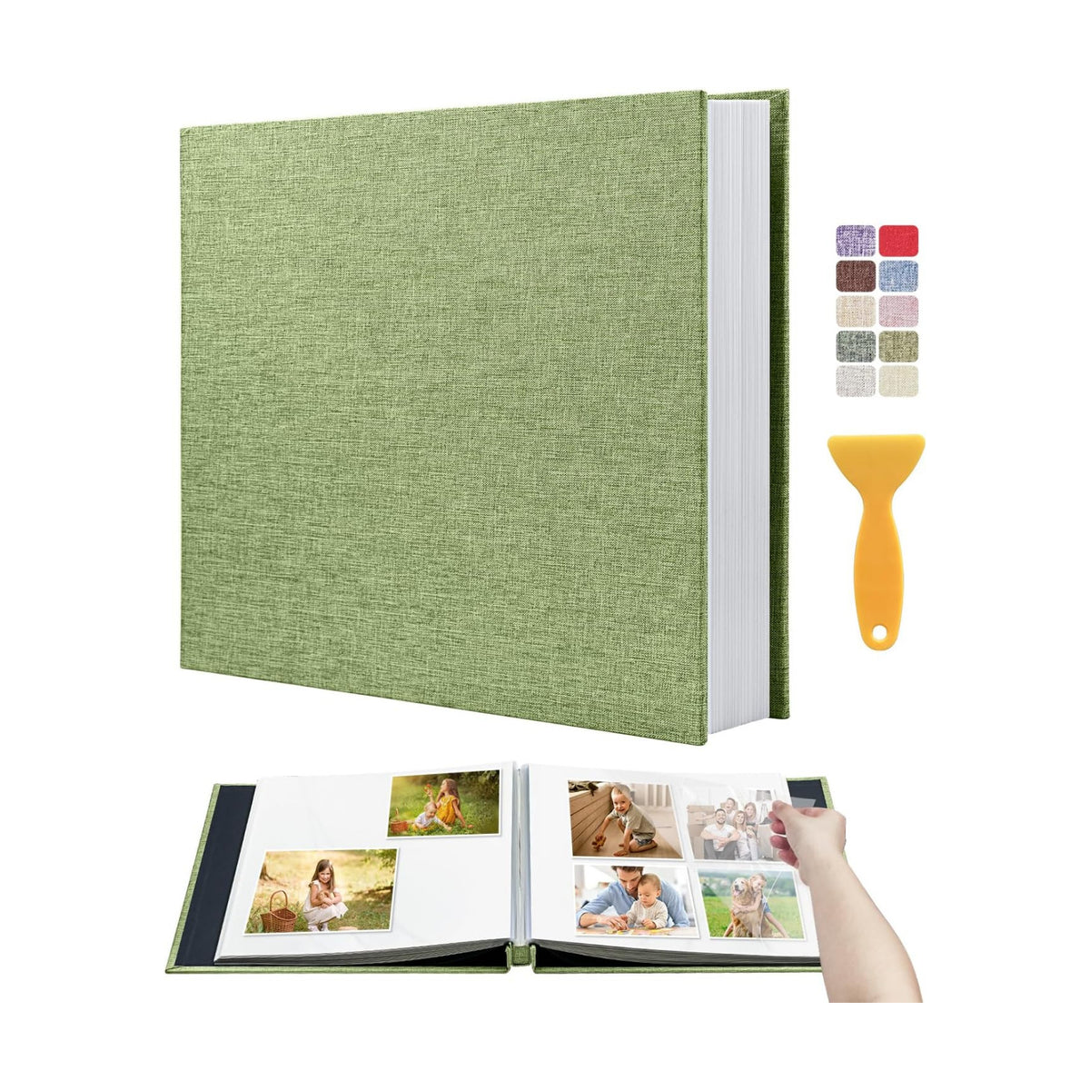 Large Self Adhesive Scrapbook Album, 40 Sheets 80 Pages Photo Book
