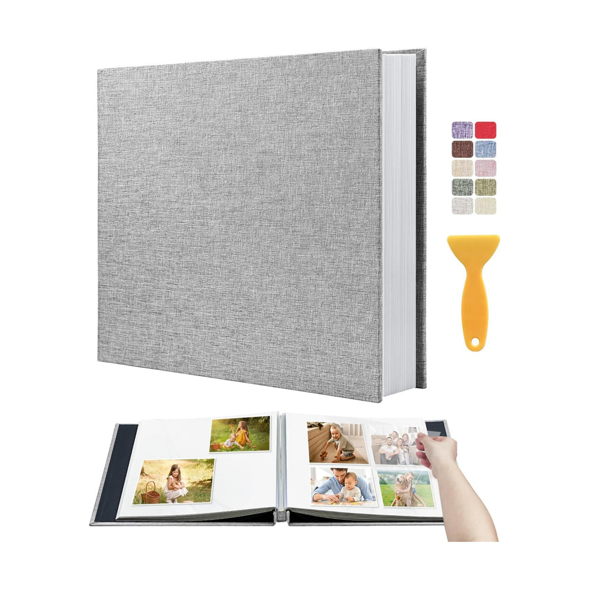 Large Self Adhesive Scrapbook Album, 40 Sheets 80 Pages Photo Book