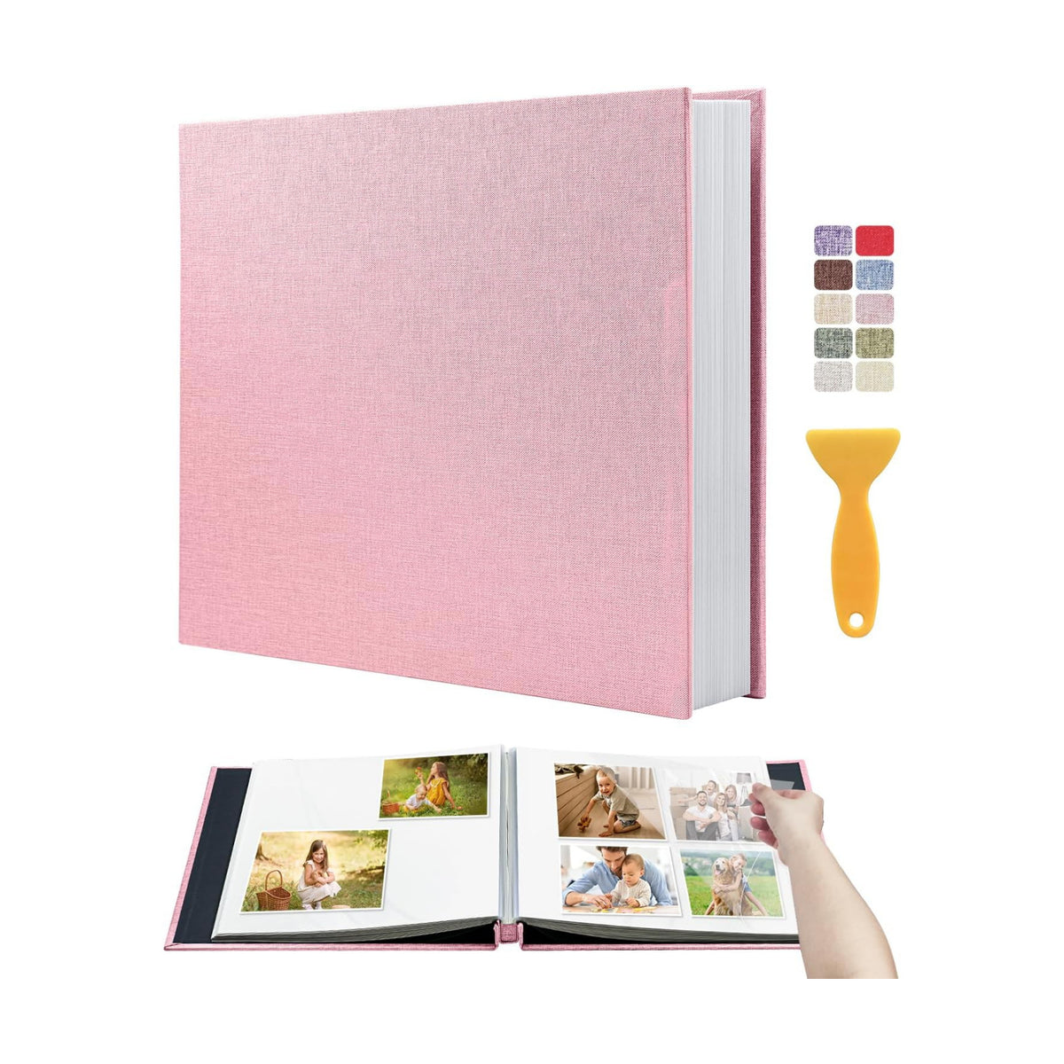 Large Self Adhesive Scrapbook Album, 40 Sheets 80 Pages Photo Book