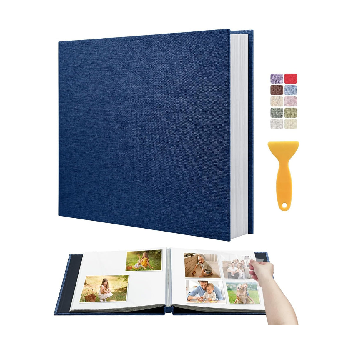 Large Self Adhesive Scrapbook Album, 40 Sheets 80 Pages Photo Book