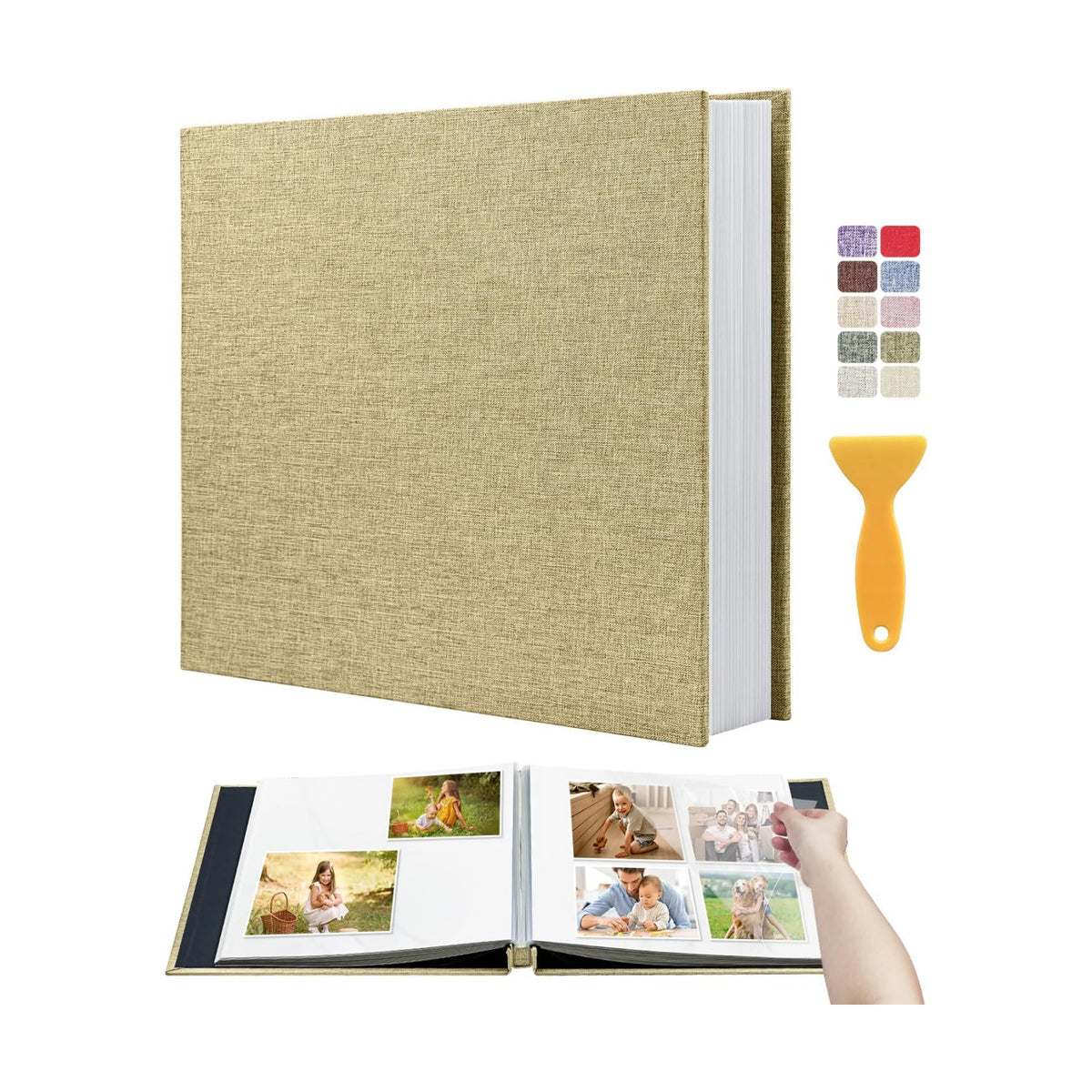 Large Self Adhesive Scrapbook Album, 40 Sheets 80 Pages Photo Book