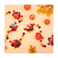 Jansun Thanksgiving Turkey Felt Garland and 3D Fall Banner Decor