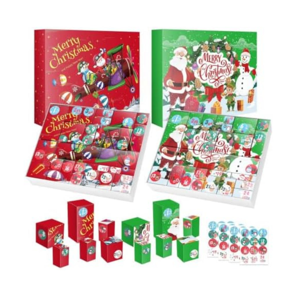 2026 Empty Christmas Advent Calendar Box Set for DIY 2 Pack