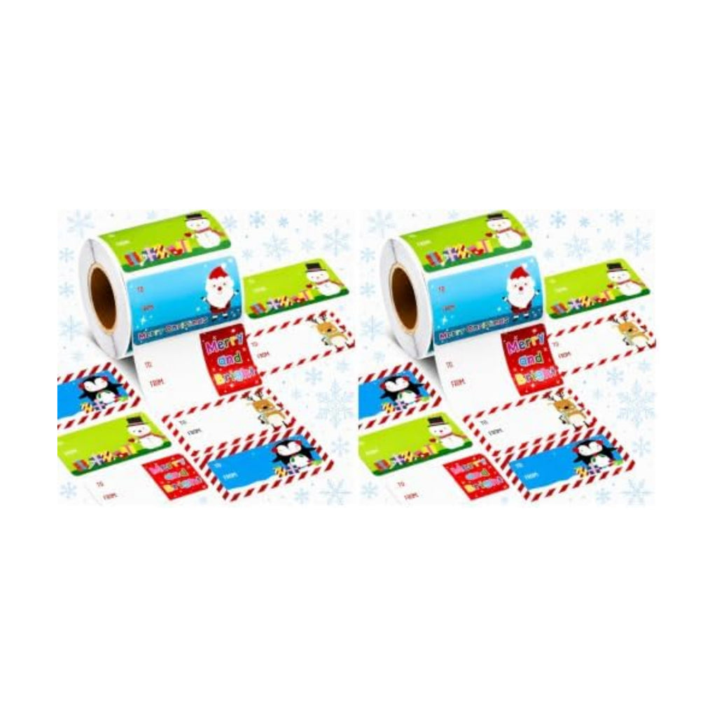 Outus 500 Pcs Christmas Gift Tags,Classic Style,2.95 x 1.6 Inch (Pack of 2)