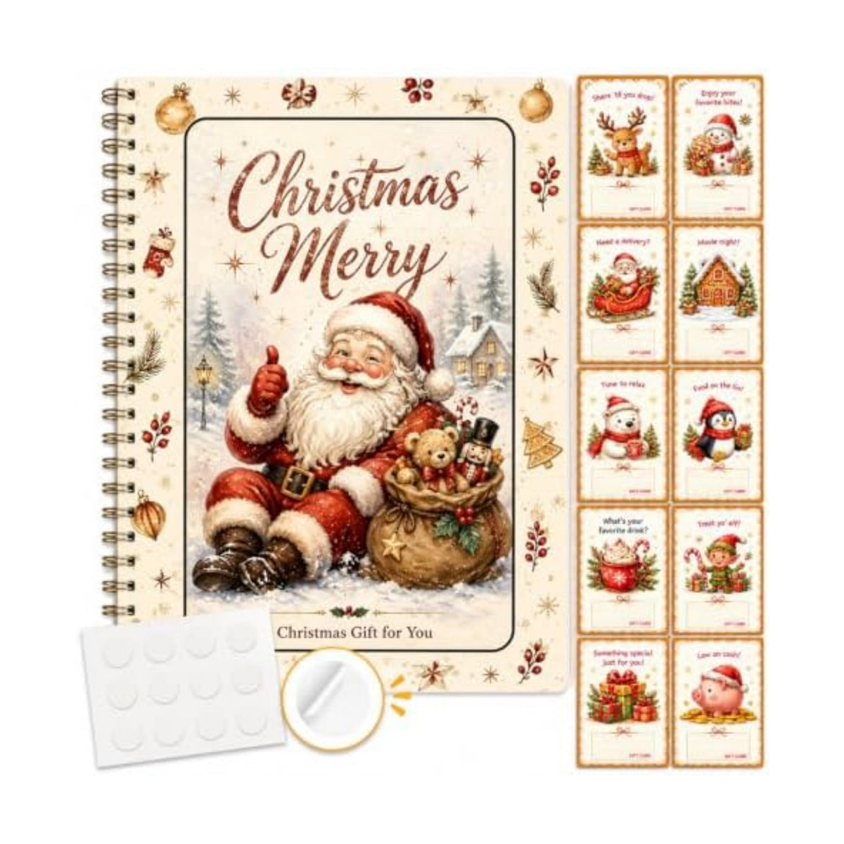 Christmas Gift Card Book, Merry Christmas Gift Card Book for Adults Teens