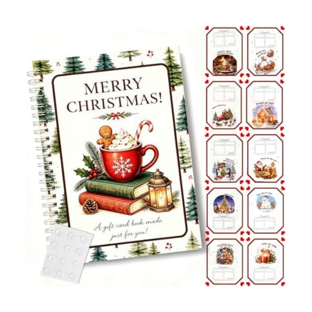 Christmas Gift Card Book,Merry Christmas Gift Card Booklet for Adults Teens