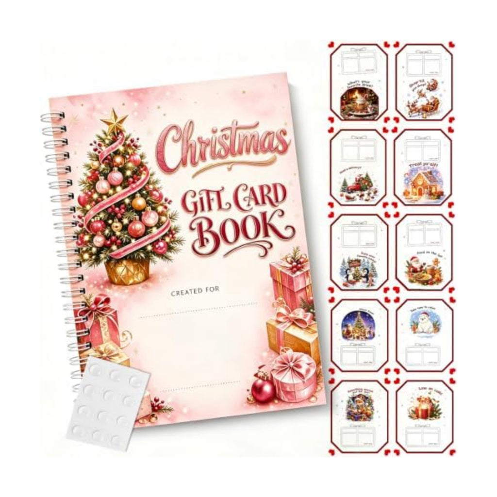 Christmas Gift Card Book,Merry Christmas Gift Card Booklet for Adults Teens