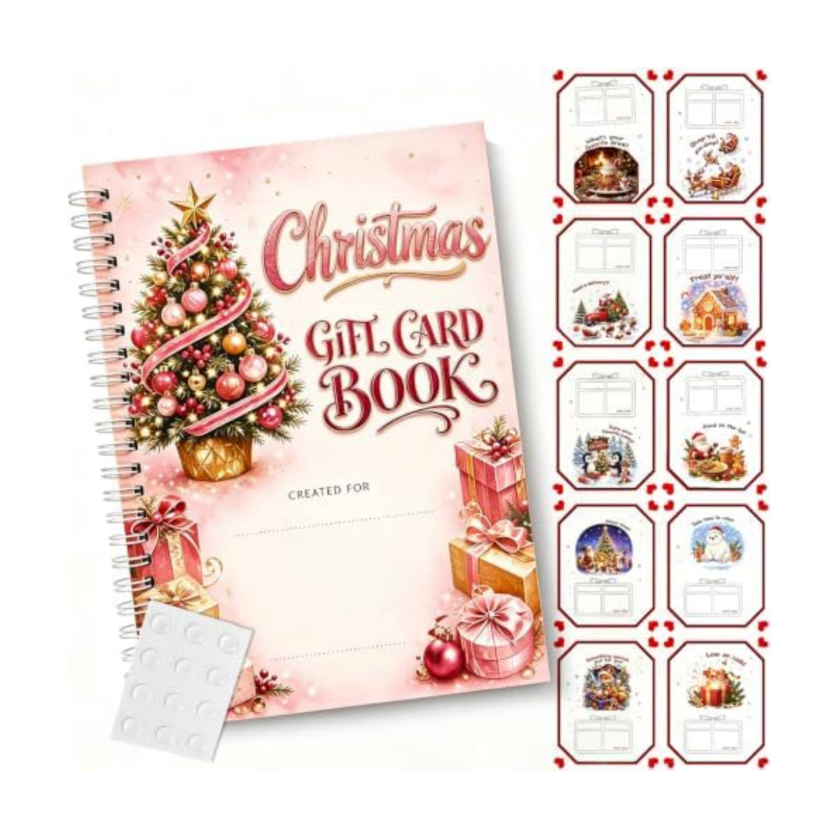 Christmas Gift Card Book,Merry Christmas Gift Card Booklet for Adults Teens
