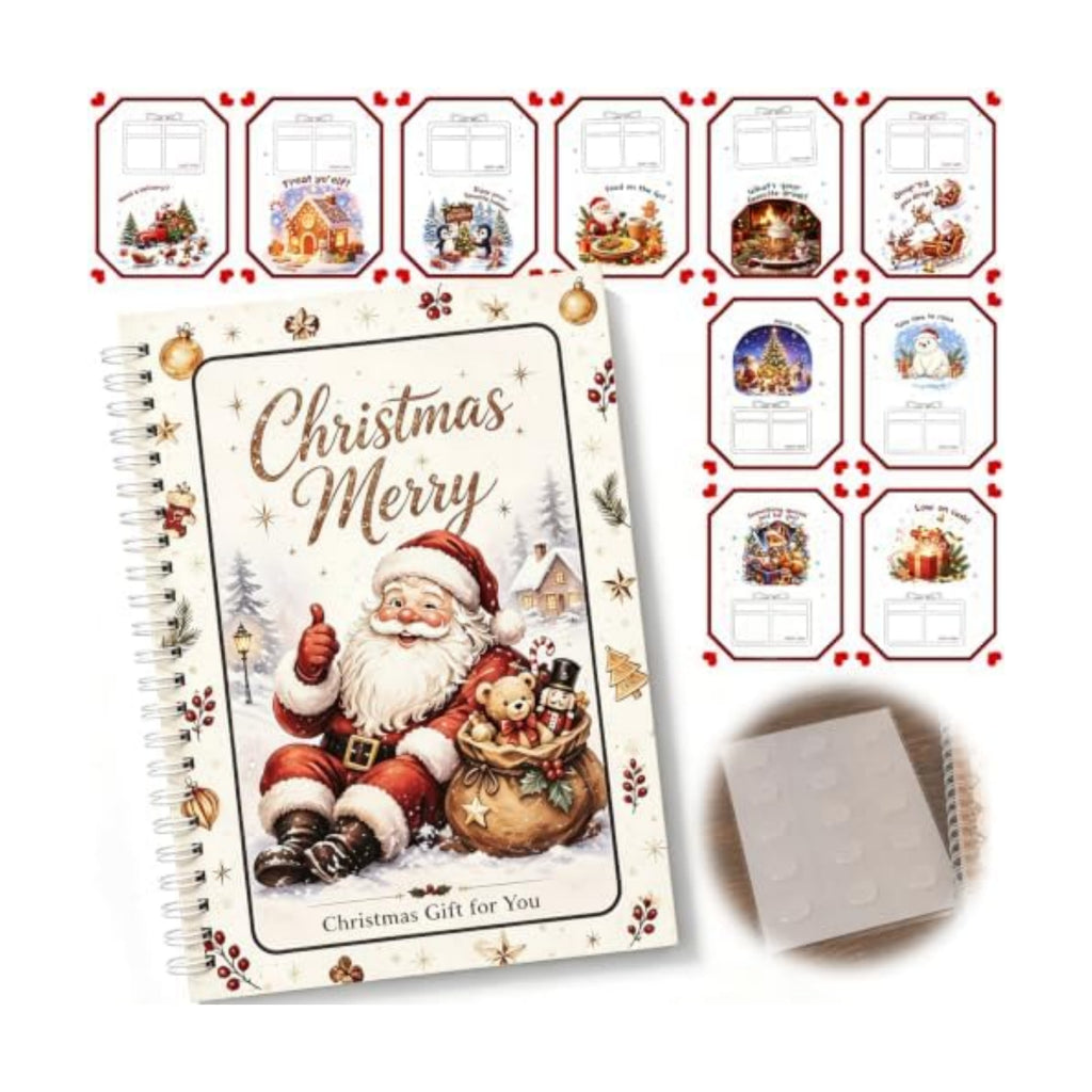 Christmas Gift Card Book,Merry Christmas Gift Card Booklet for Adults Teens