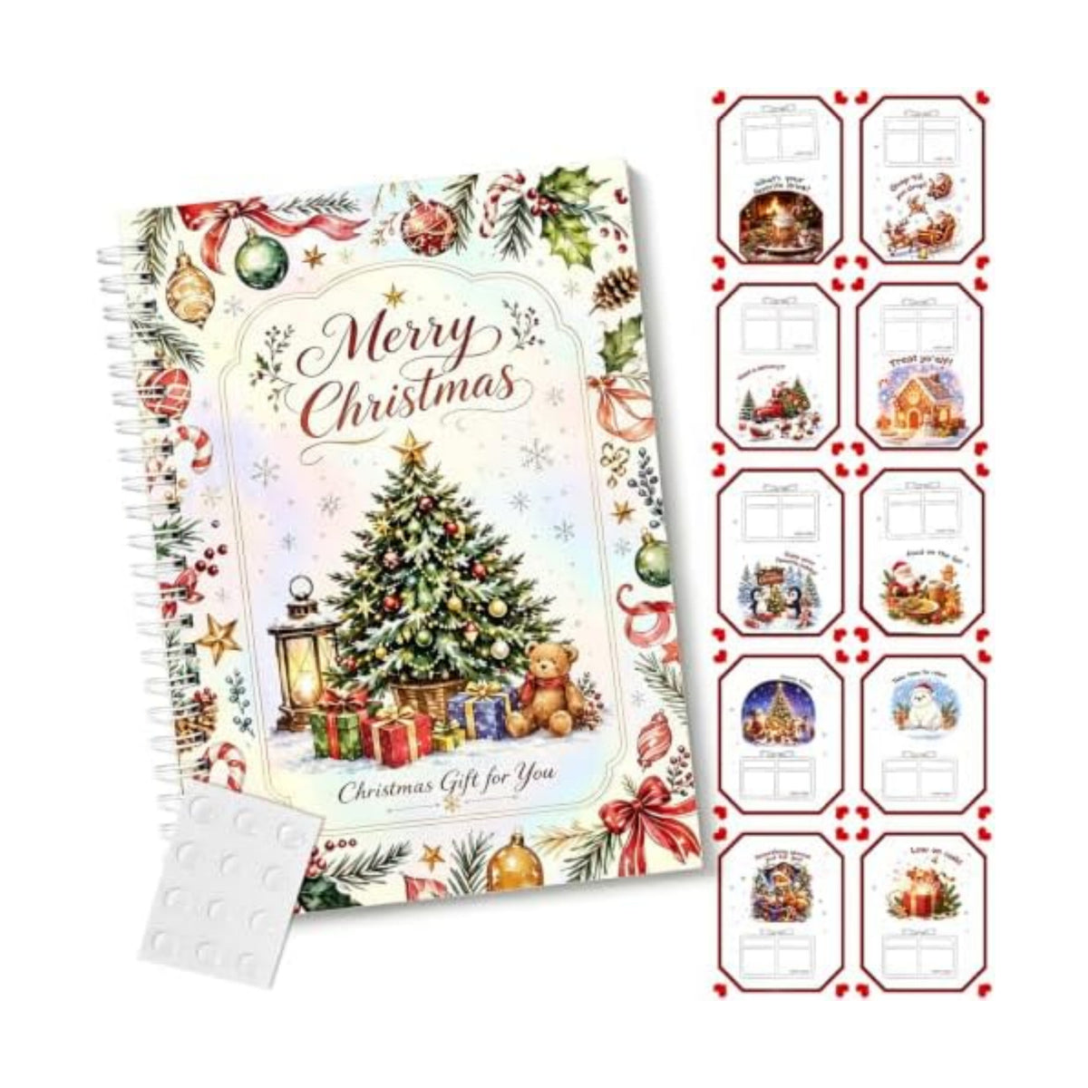 Christmas Gift Card Book,Merry Christmas Gift Card Booklet for Adults Teens